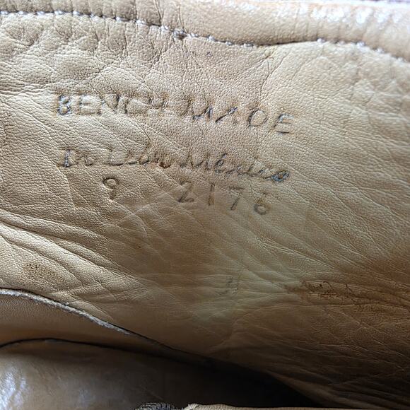 Bed Stu Cobbler Boots Womens Size 9 Brown Leather Ankle Buckle Zip Distressed - Picture 15 of 15